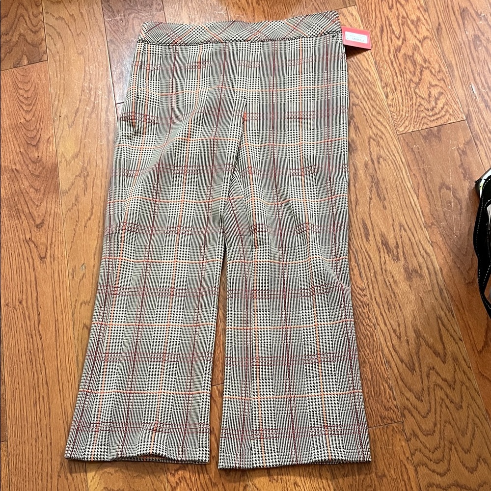 SPANX Plaid Ankle Pants - Red and Black